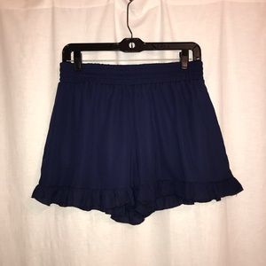 Flowy navy blue shorts